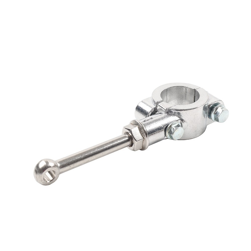 20-23mm Side Stand Foot Pedal Support Tool Kickstand Extension Kit Silver Left