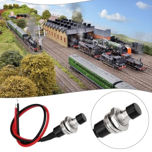 10PCS SPST Mini Push Button Pre-Wired 12V DC 5A Line Length 14cm Button