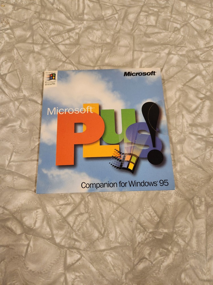 Vtg Microsoft Plus Companion for Windows 95 CD sealed