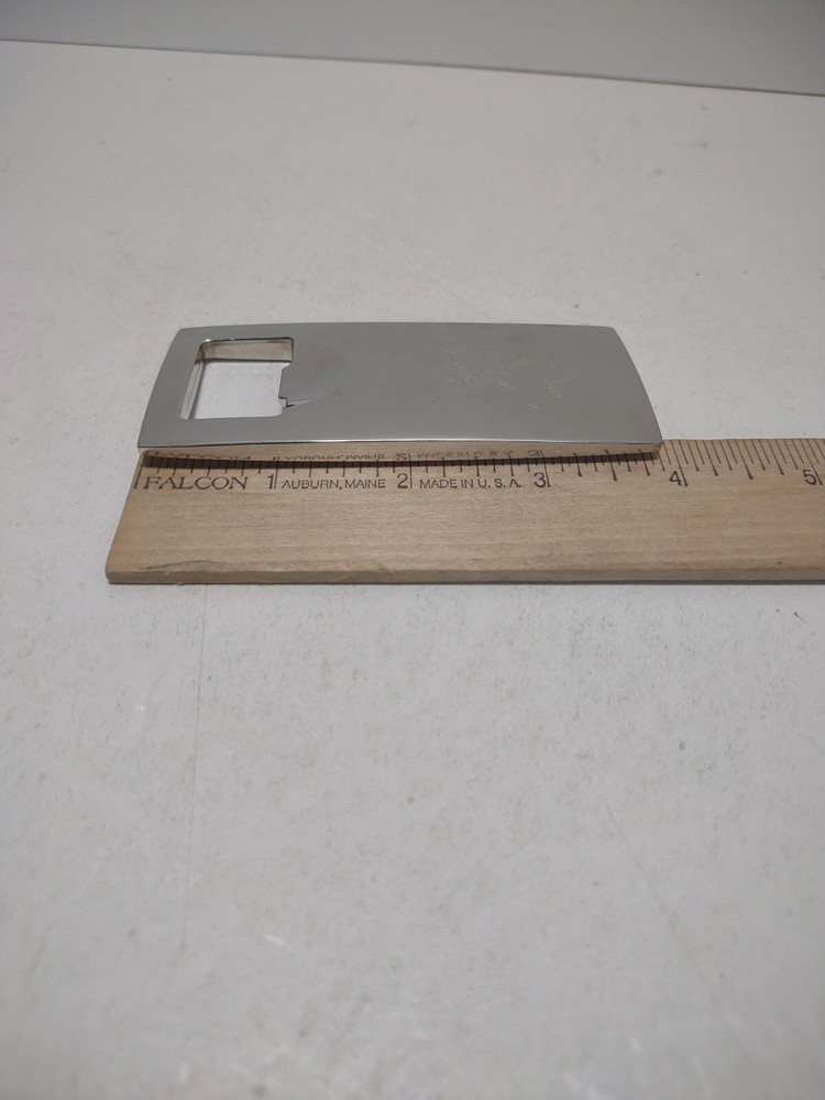 Rectangle Chrome Etched Bottle Opener