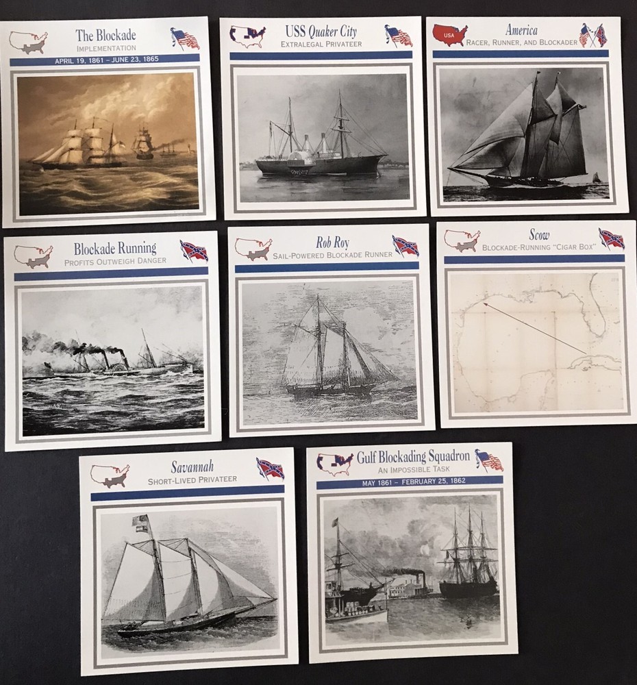 Blockade Runners   Atlas Edition Collector Cards , 8 diff