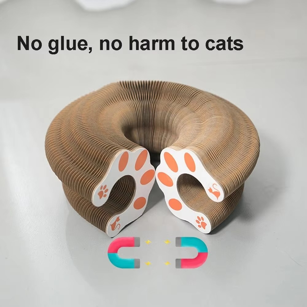 Magic Organ Cat Scratching Board Interactive Scratcher Cat Toy Foldable Cat