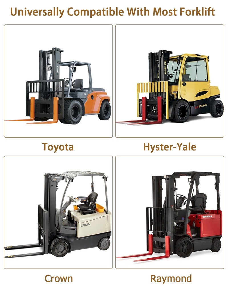 Pallet Forklift Extensions, 72"x5.5" Fork Extensions Heavy Duty Fork Extensions