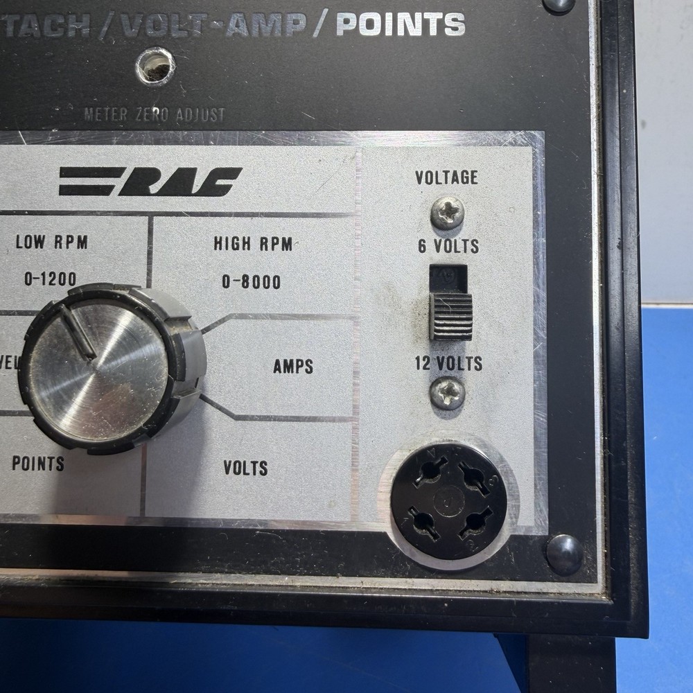 Vintage EAC Ignition Tune-Up Analyzer Model 566 Dwell Tach Volt Amp – Untested