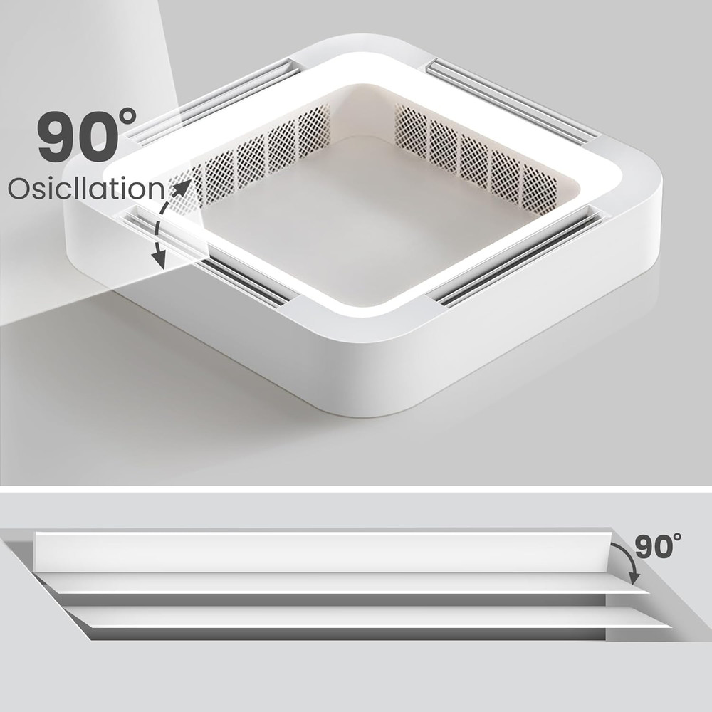 Smart Bladeless Ceiling Fan with Dimmable Lights & Alexa Control, 23