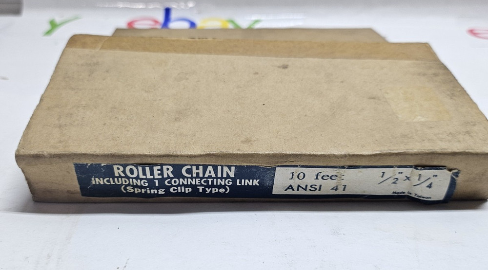 Roller Chain ANSI 41 (Spring Clip Type) 10FT. 1/2" X 1/4"