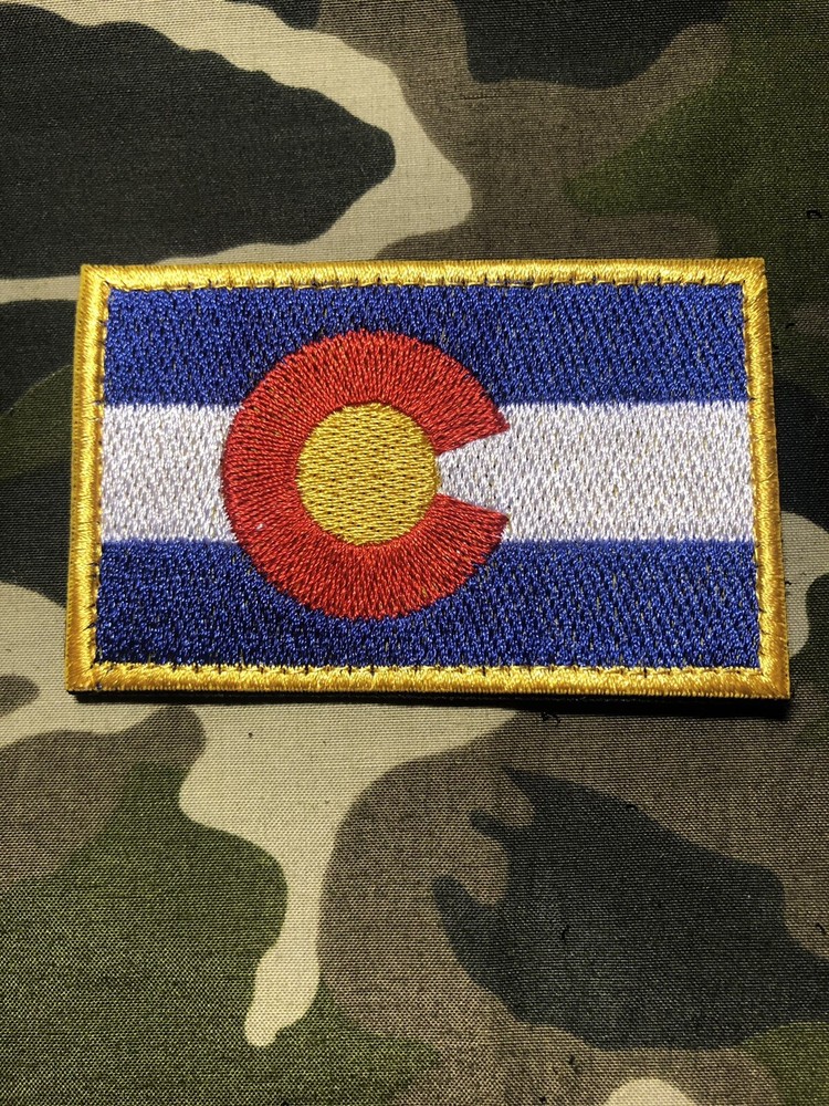 COLORADO STATE FLAG PATCH TACTICAL FULL COLOR WITH HOOK BACK!