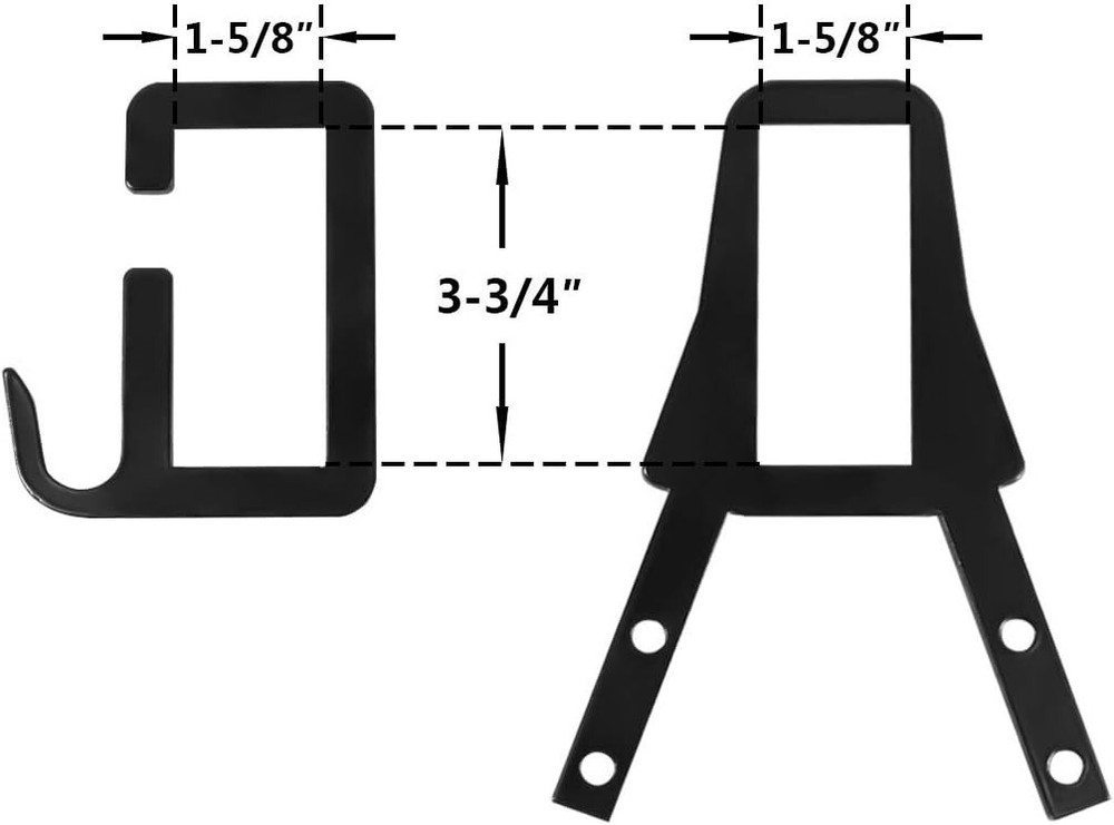 Target Stand Bracket Kit, 2x4 Mounting Bracket with Shooting Target Hanging Hook