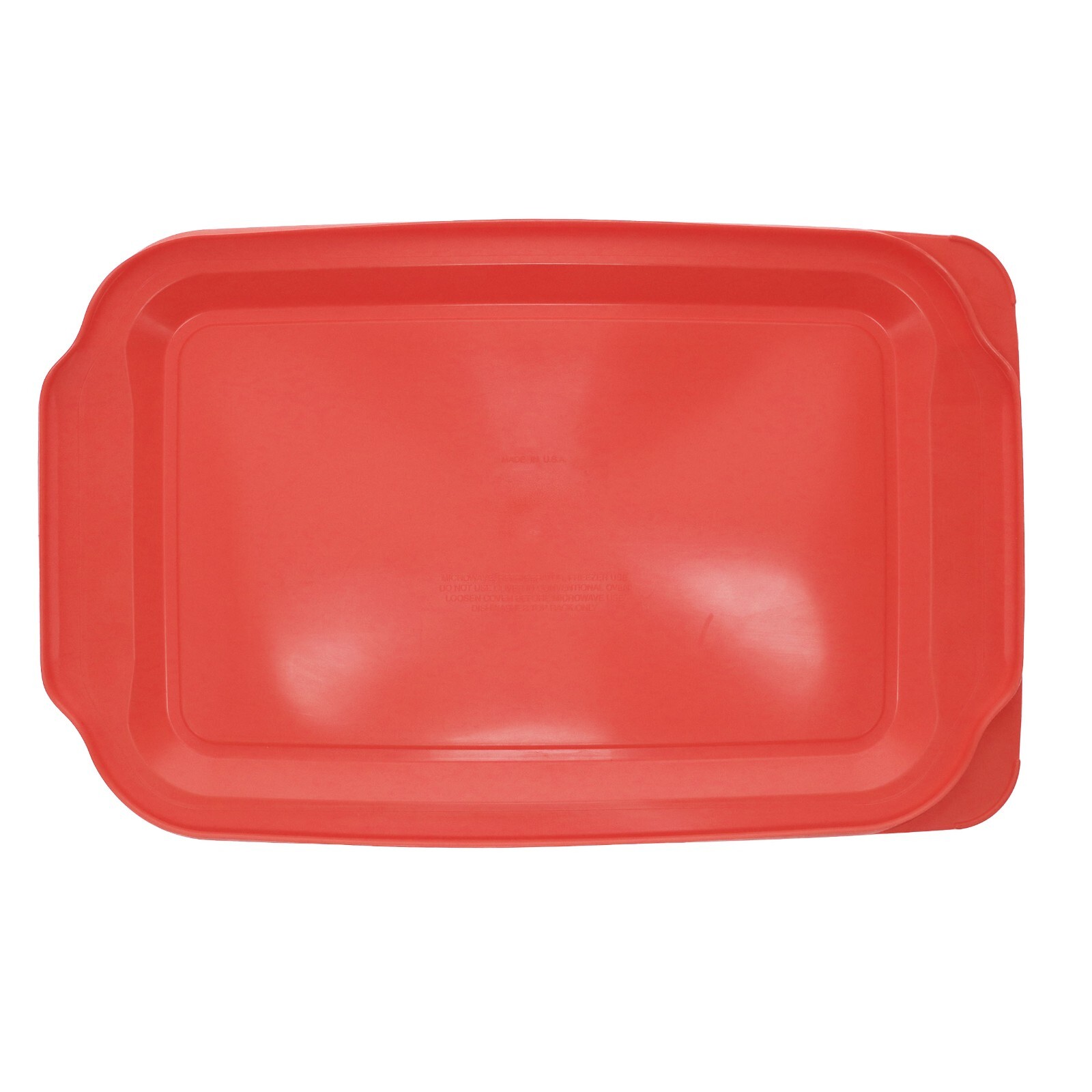 Pyrex 234-PC 4Qt Plastic Rectangular Red Replacement Lid Cover for Glass Dish