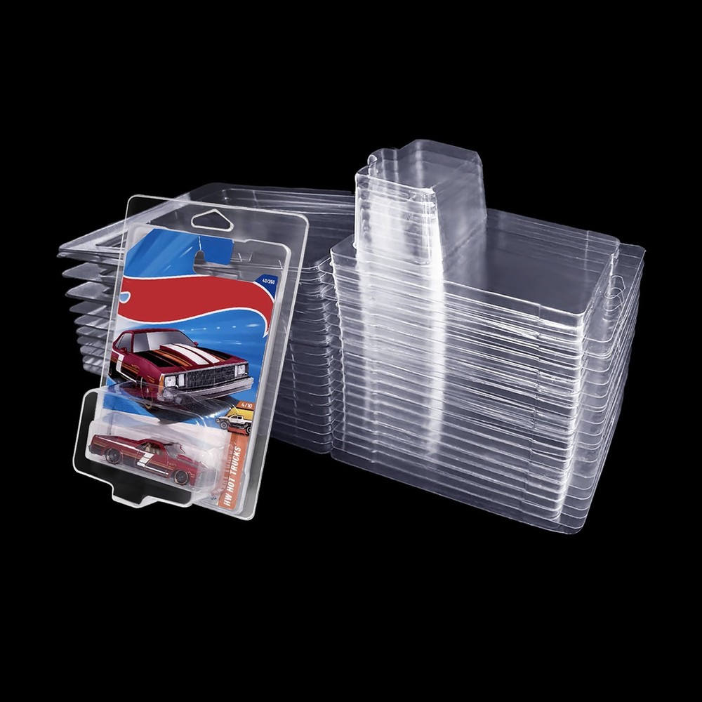 Protector case Clamshell Plastic Display Cases for 1:64 Scale Models Dust-Proof