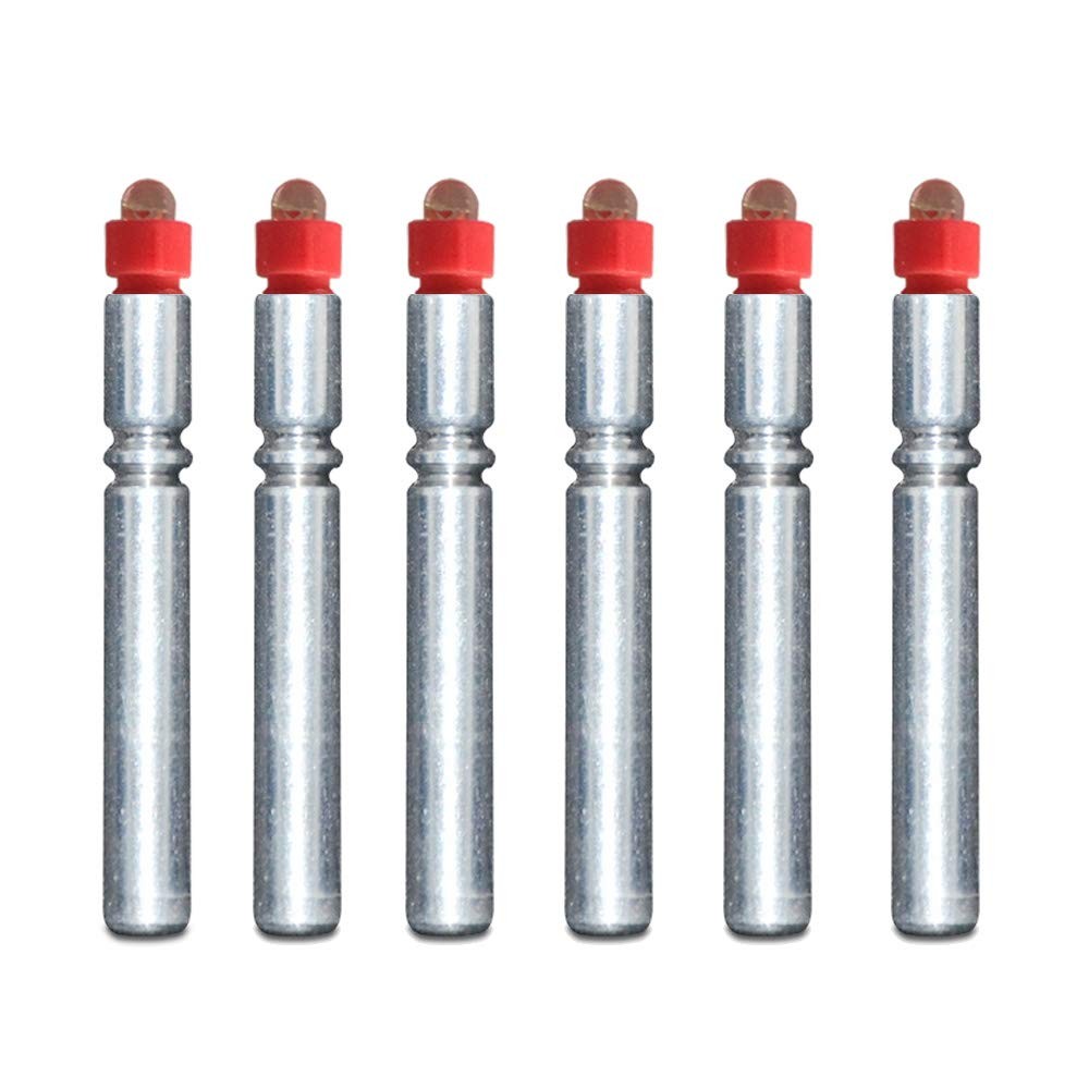 E-Arc 6PCS-LED Bobber Light Replacement Battery for Archery Nocks, Red