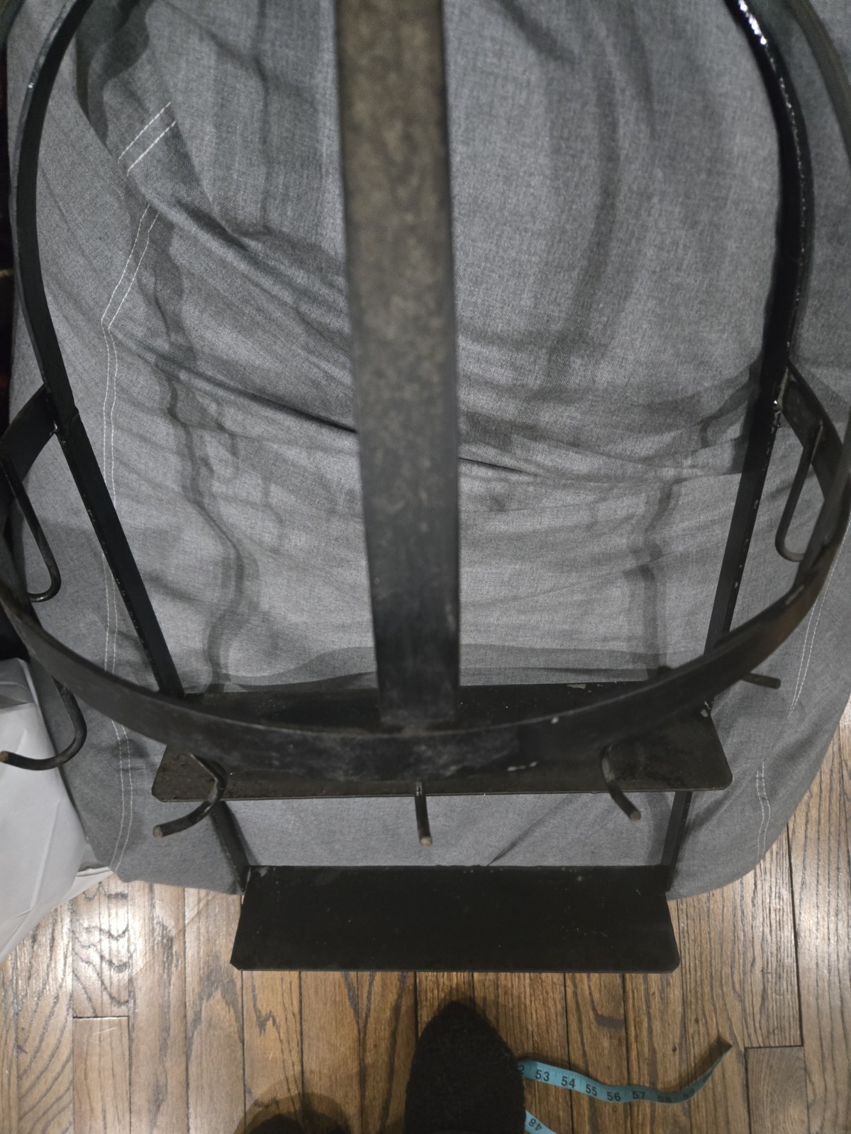 French Country Style Vintage Wrought Iron Pan Kitchen Utensils Rack