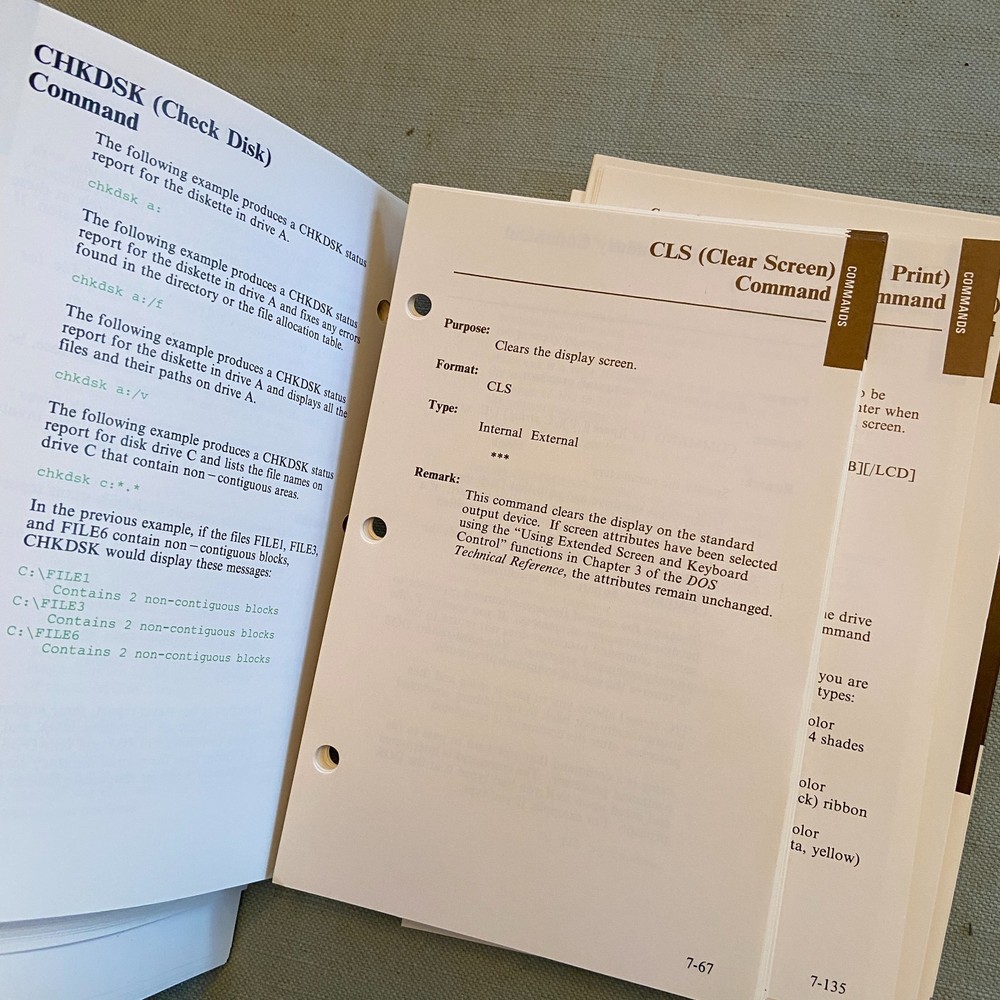 IBM Disk Operating System Version 3.30 Reference 1st Ed. 1987 Programming Family