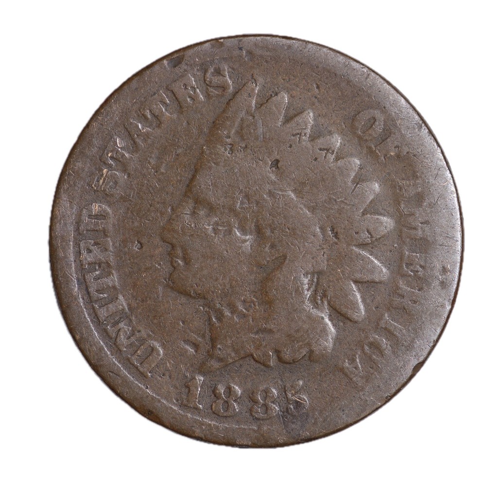 1885 FULL DATE Indian Head Cent Penny KEY DATE  AVERAGE CIRCULATED