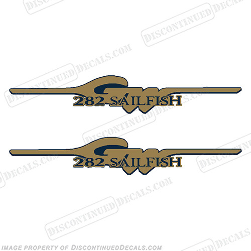 Fits Grady White 282 Sailfish Logo Decals