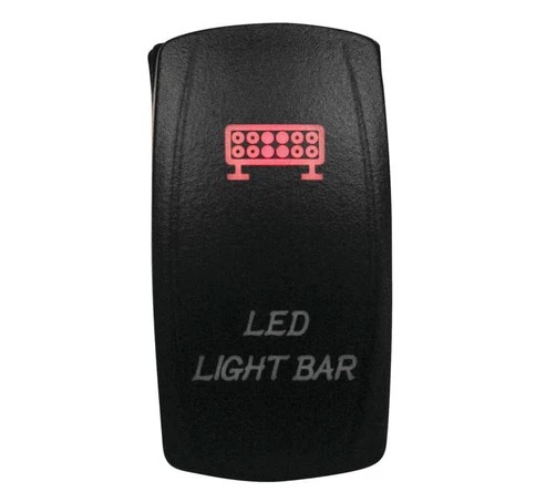 DragonFire for Lighted Switch LED Light Bar On/Off Red