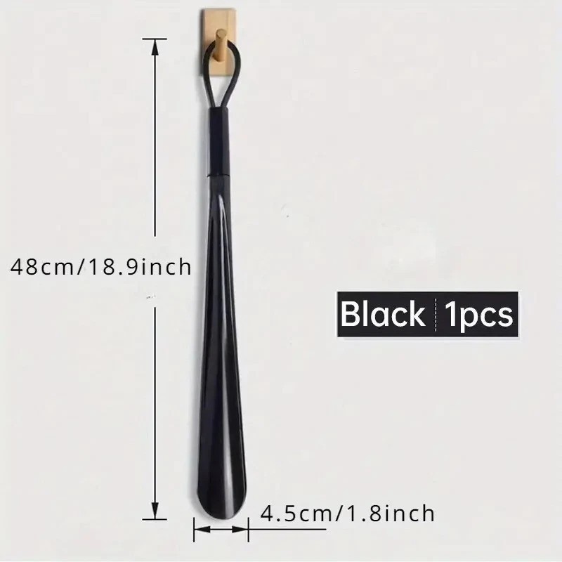 1PC Extra Long Flexible Plastic Shoe Horn – No Bending, Durable Shoe Spoon Assis