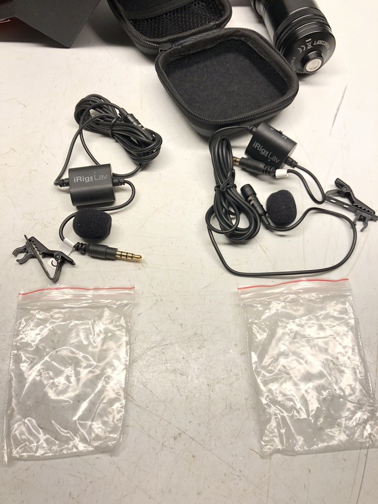 IK Multimedia iRig Mic Lav Condenser Microphone for iPhone iPad Touch Android.