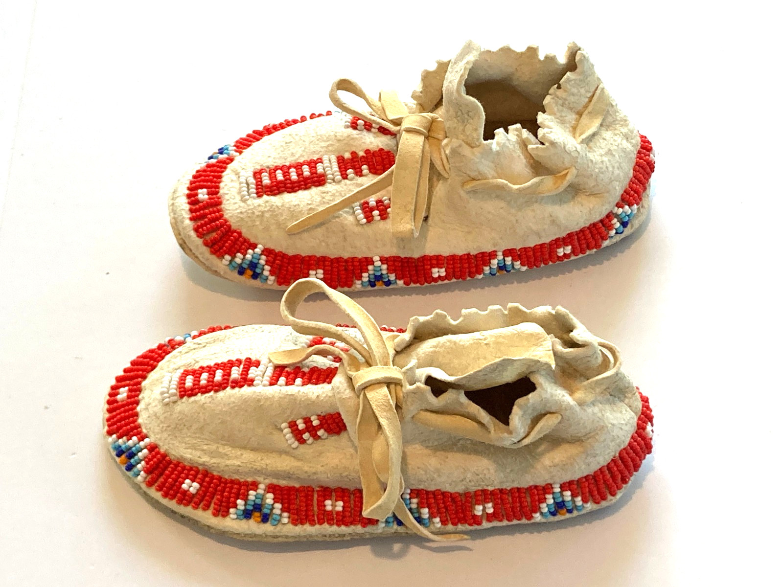 Moccasins - Child's Beaded Moccasins - Traditional Handmade Beaded Moccasins
