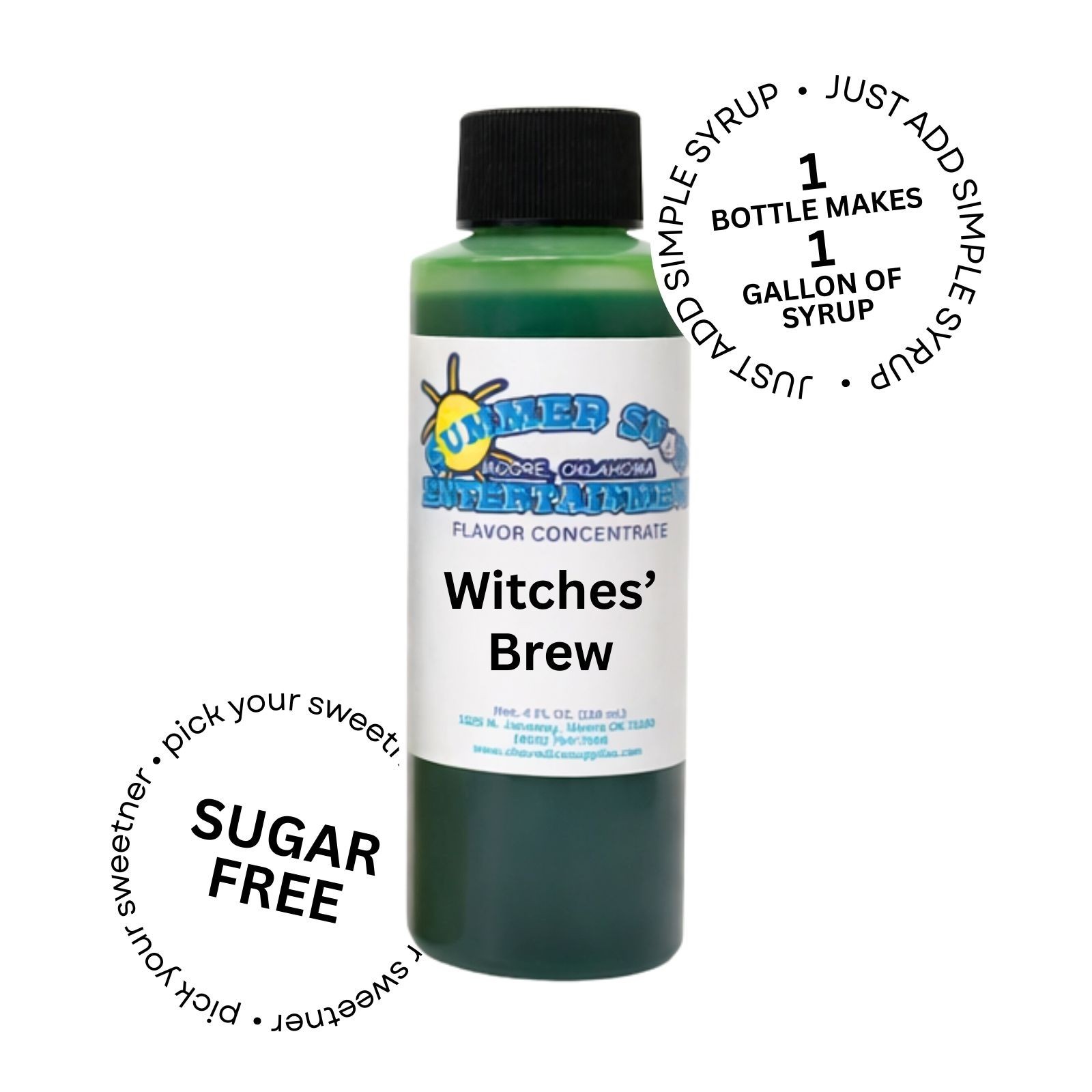 WITCHES' BREW MIX Snow CONE/SHAVED ICE Flavor GALLON CONCENTRATE #1