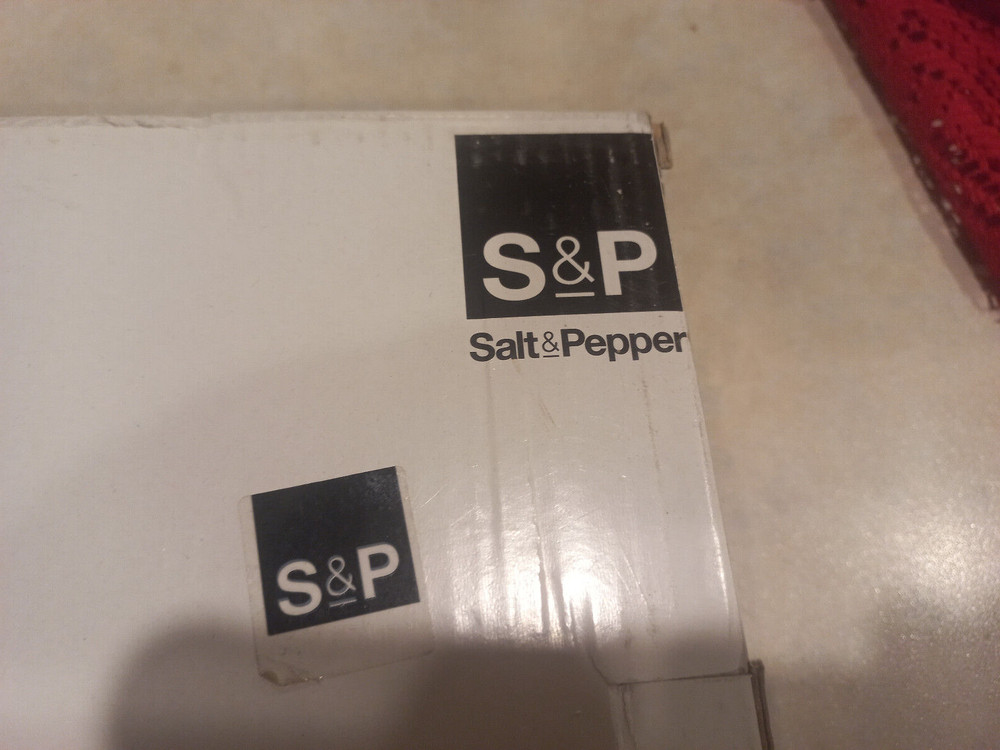 S&P Salt & Pepper Rectangular Glass sweets plate with cake server 40x20cm