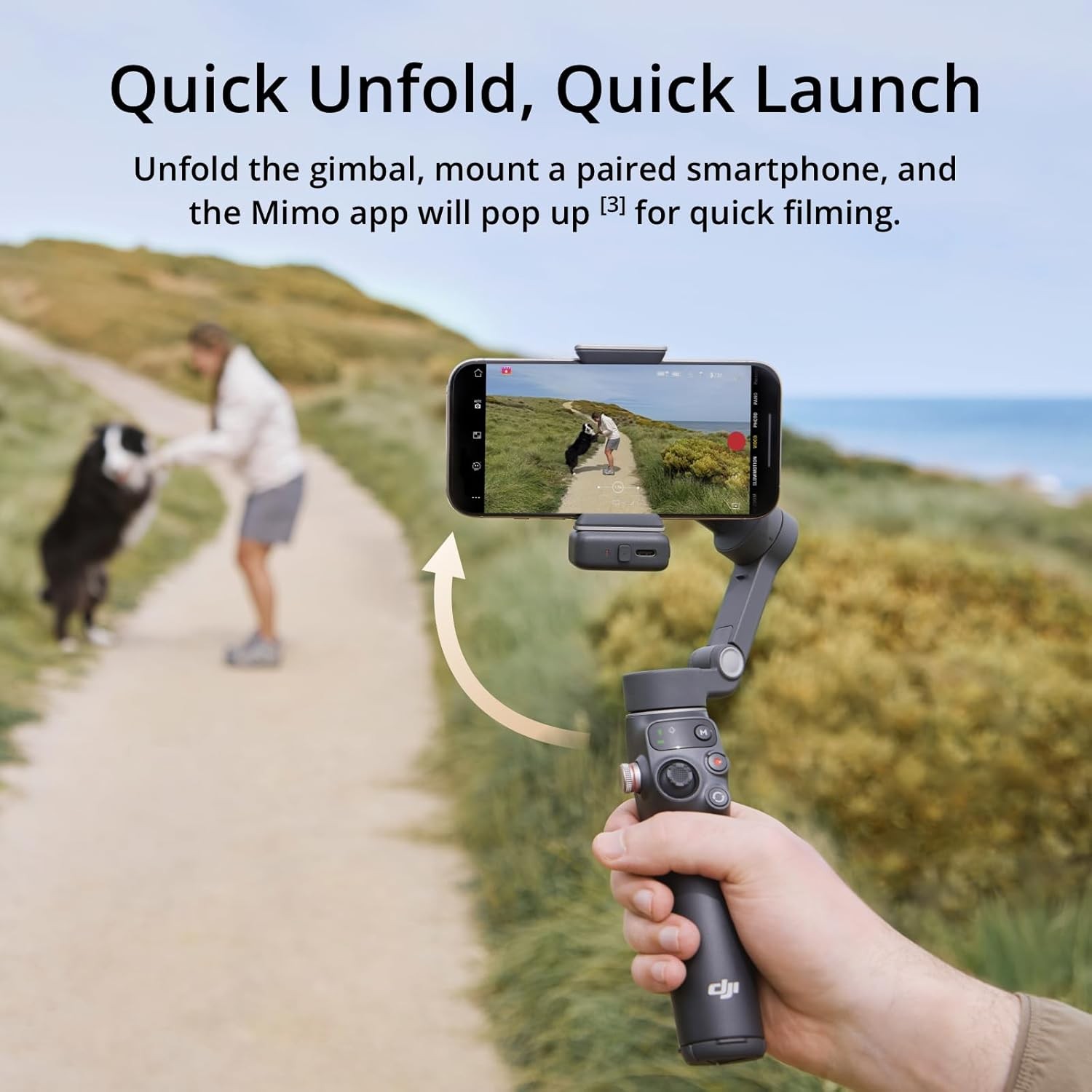 DJI Osmo Mobile 7P Gimbal Stabilizer for iPhone, Android, Native Tracking