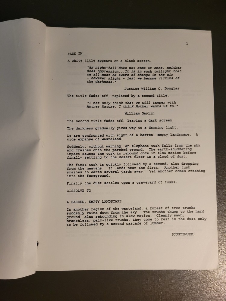 Andrew Niccol: GATTACA (1997) Early Development Script - "GATTICA" Draft