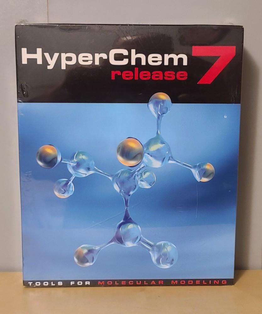 Hyperchem for Windows Release 7 (7.5) CD-ROM Tools for Molecular Modeling - NEW