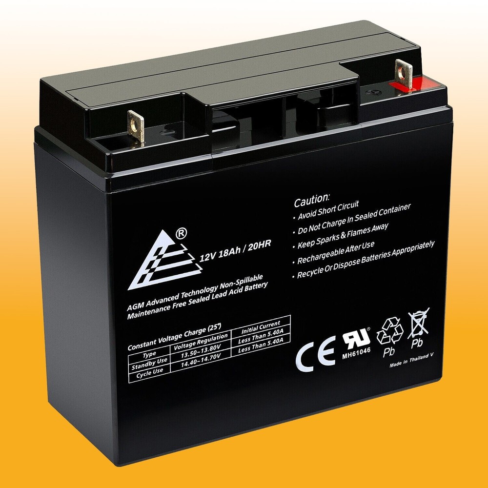 12V 18AH SLA Rechargeable Replacement Battery for Ritar RT12180