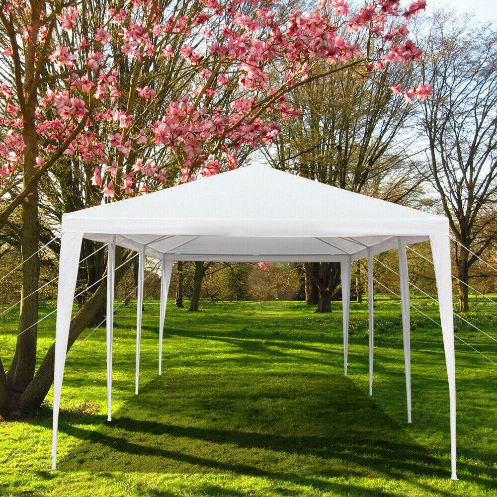 10'x30' Outdoor Gazebo Canopy Tent Wedding Party Tent Patio /w 8 Removable Walls