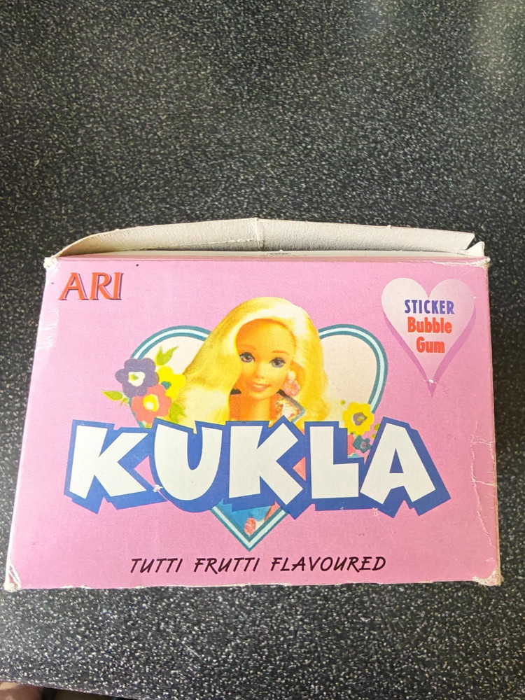 Empty box KUKLA ARI Turkey Sticker  Bubble gum inserts Rare