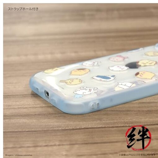 Chiikawa IIIFIT Clear iPhone15 Pro compatible case Total pattern CK-25B