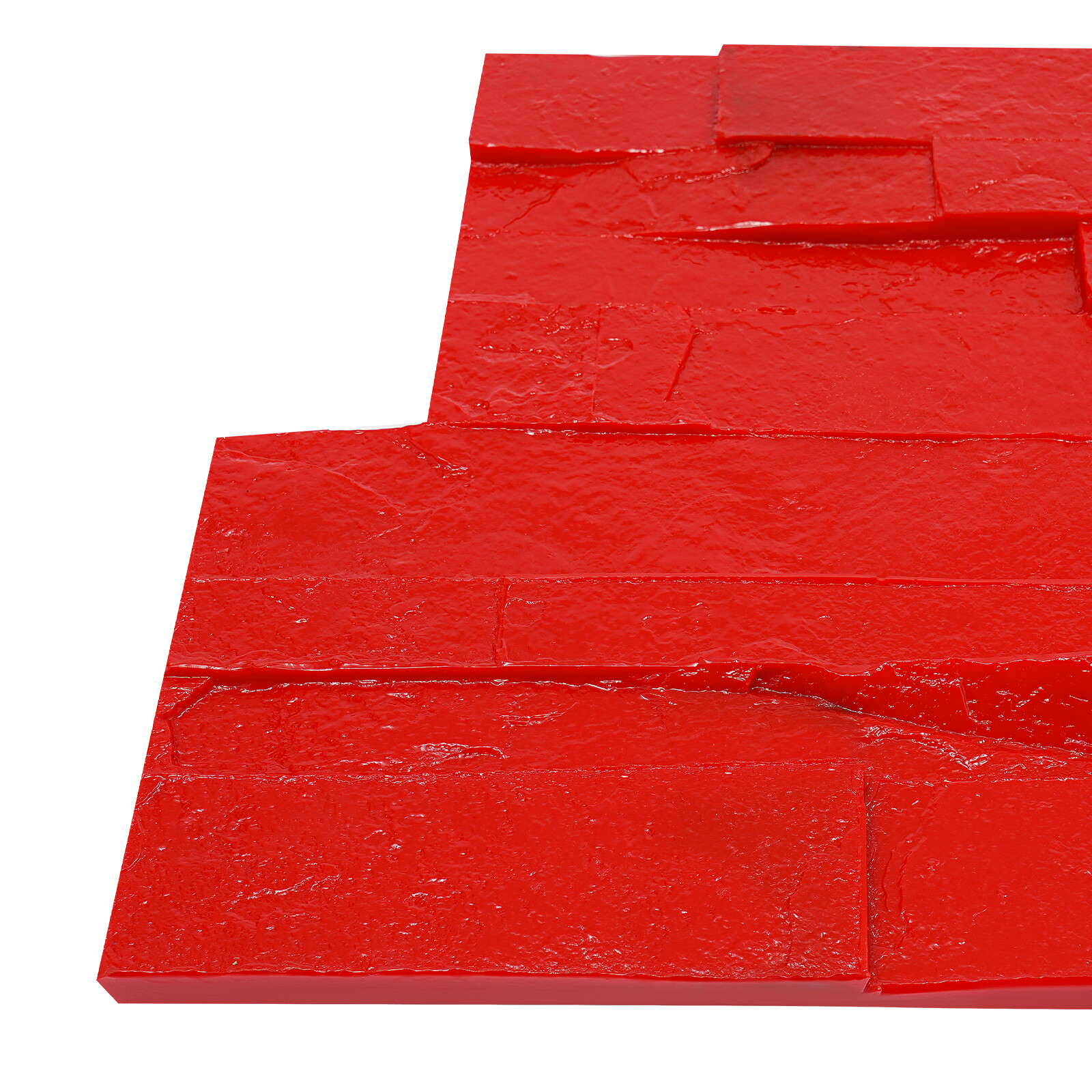 300*650mm Rectangular Concrete Stamping Molds Concrete Mould For Wall & Floor