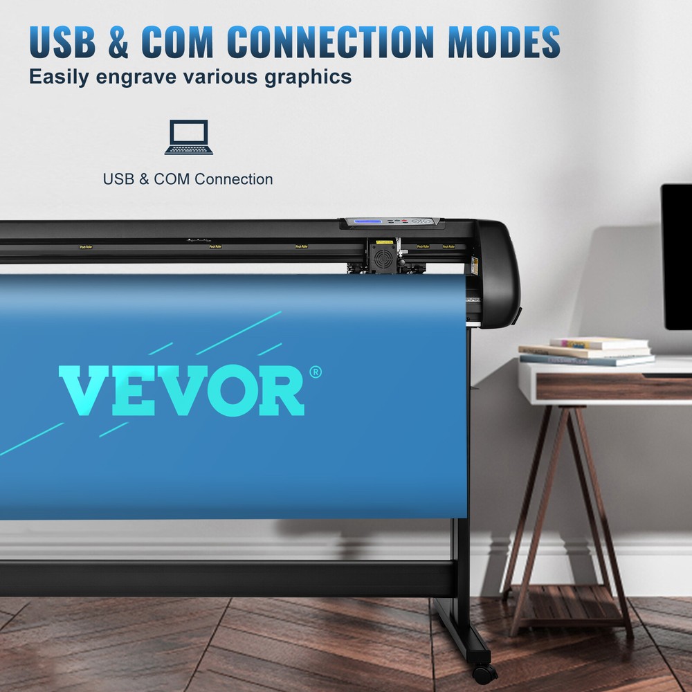 VEVOR 53" Vinyl Cutter Machine with Stand Cutting Plotter SignMaster Kit Bundle