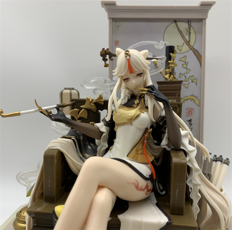 Anime Genshin Impact Ningguang Cosplay PVC 27cm Figure Model Statue Toy Gift