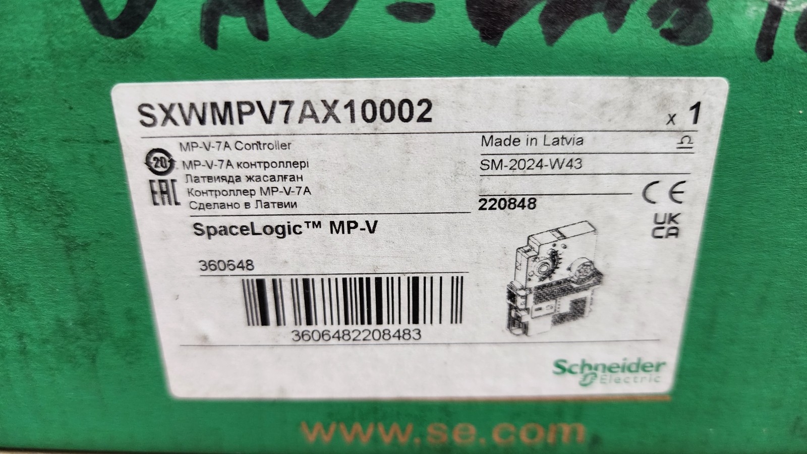 Schneider Electric SXWMPV7AX10002 Controller SpaceLogic MP-V-7A *PI