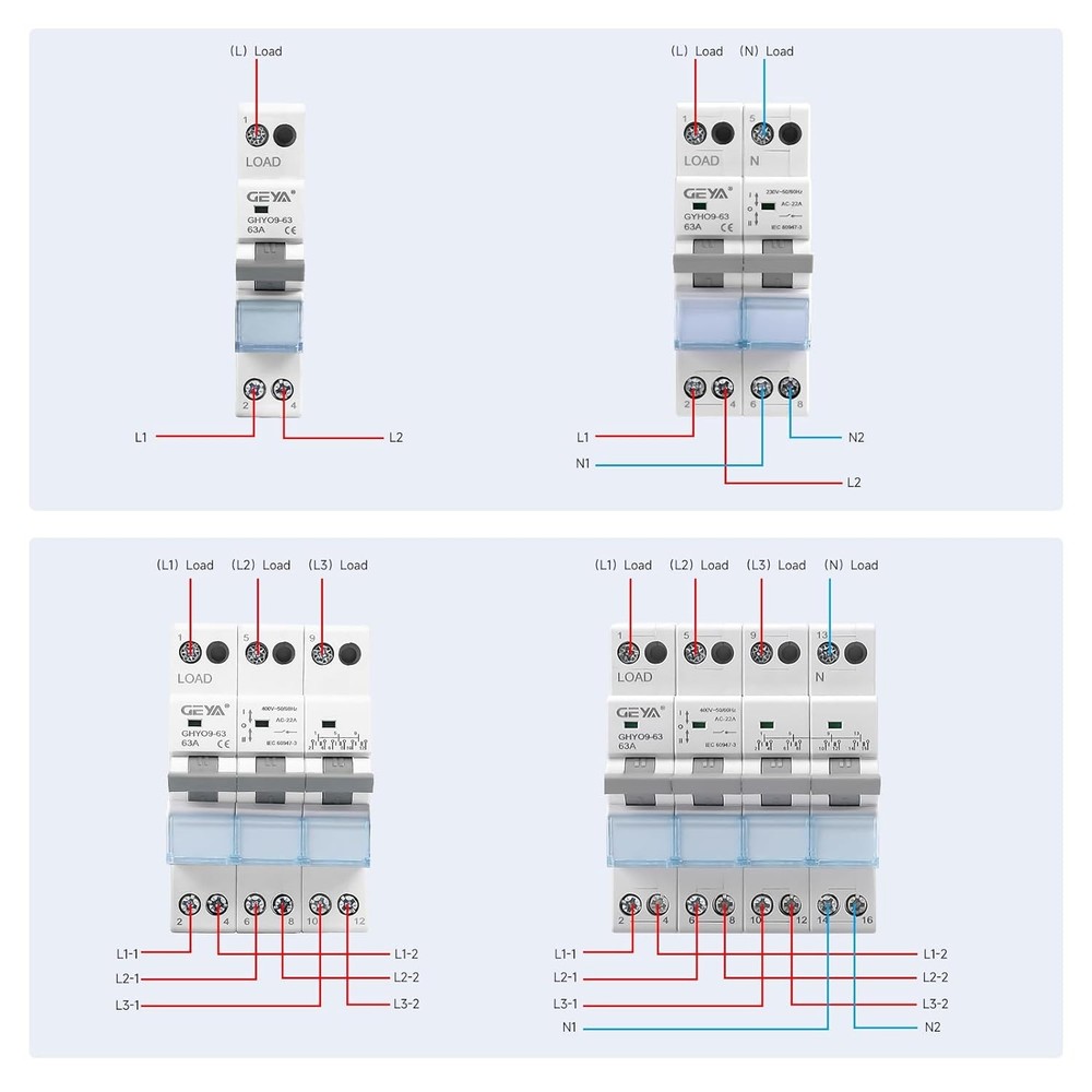 Manual Dual Power Transfer Switch for Generators and Isolation Needs