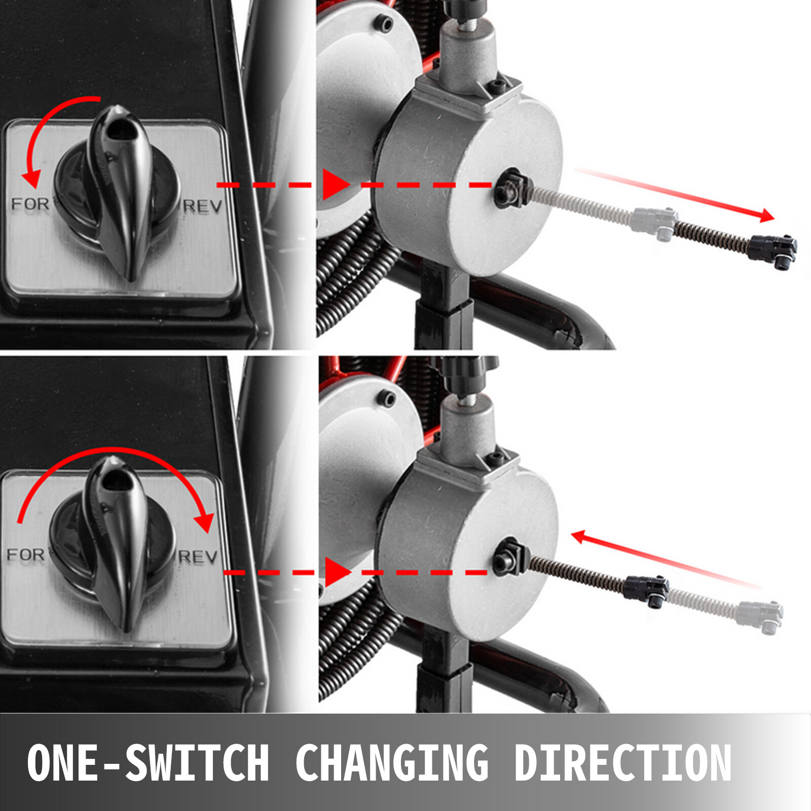 Commercial 100ft 1/2'' Sewer Snake Drain Auger Cleaner Cleaning Machine Plumbing