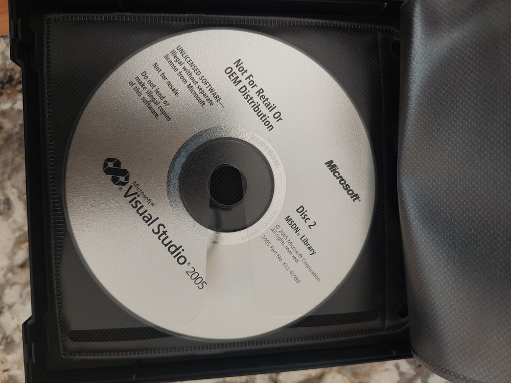 Microsoft Visual Studio 2005 Standard 5 Disc Set - w/ Key