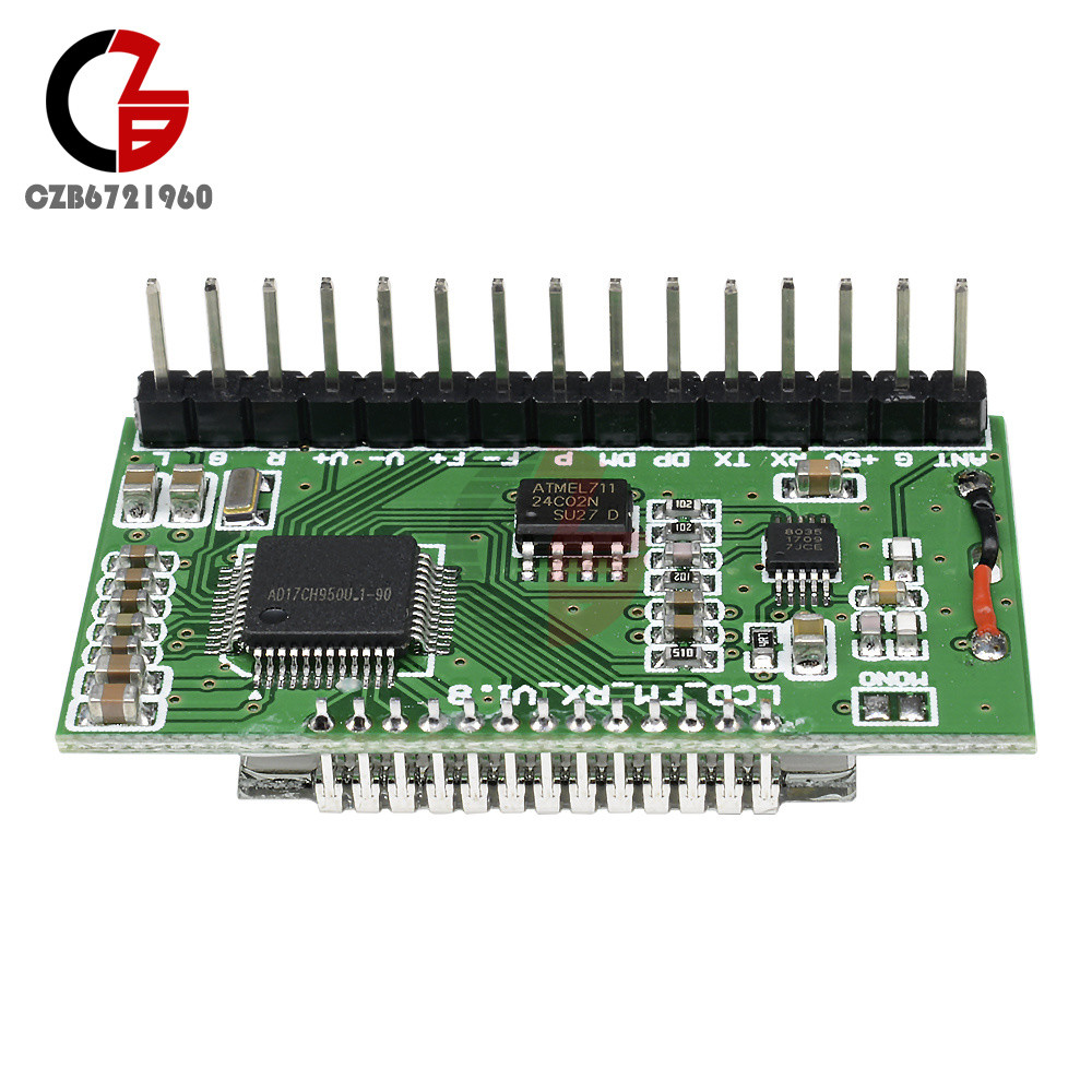 PLL LCD Digital 87-108MHZ FM Radio Receiver Module Wireless Microphone Stereo