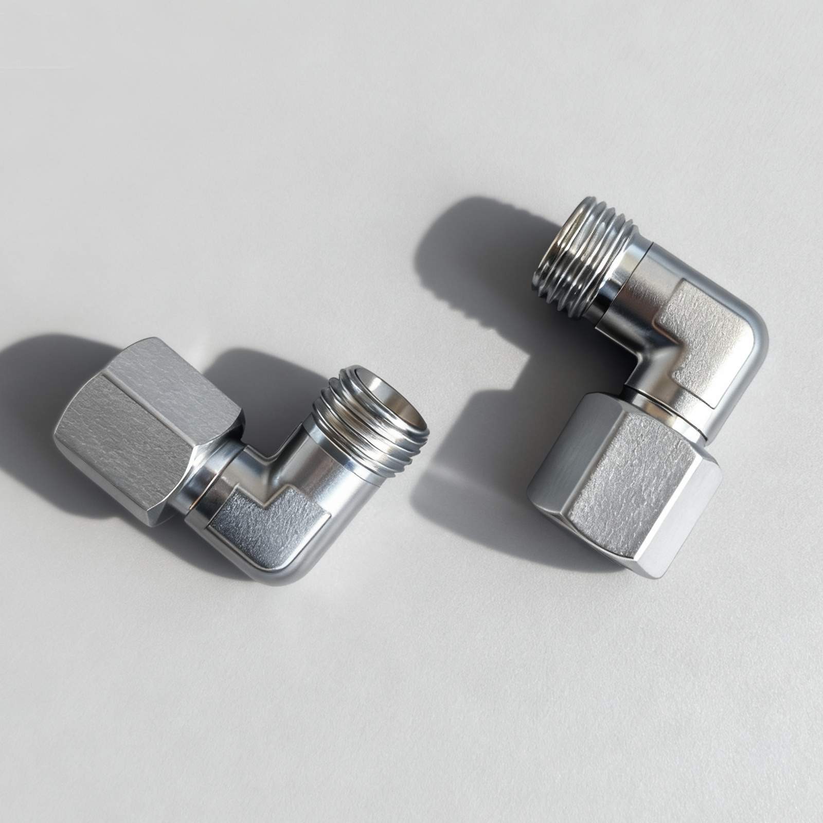 2Pcs For AGT M14x1.5 Din Male To Female 90 Mini Excavator Hydraulic Fittings HOT