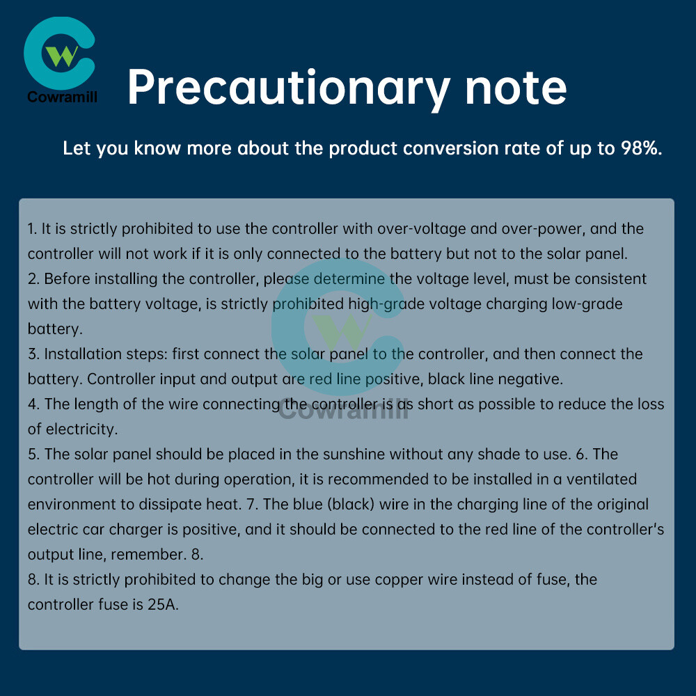 MPPT 500W 20A Solar Controller DC18-80V Buck Step-down Charging Control Module