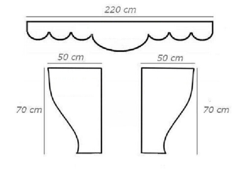 Decorative Curtains with Tassels for Trucks