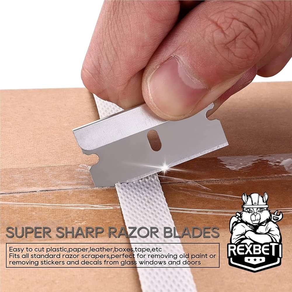 600PCS Box Cutter Blades, Glass Scraper Replacement Blades