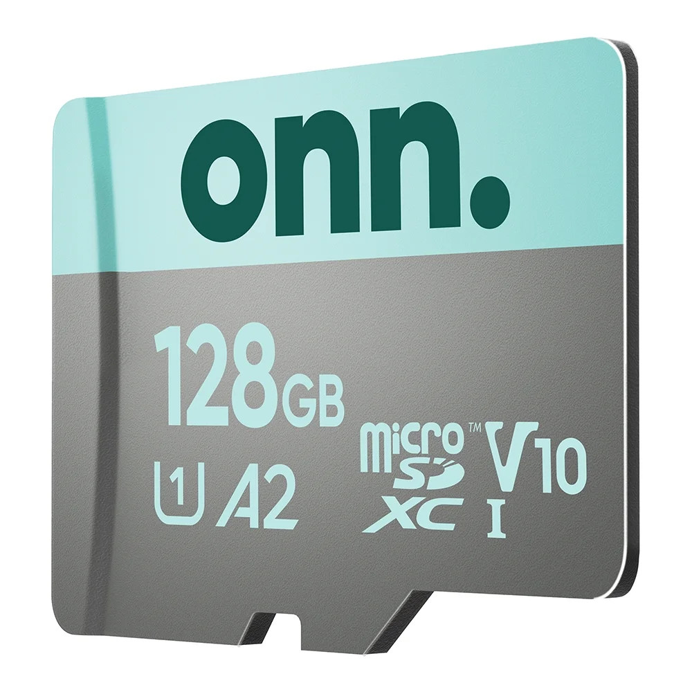 onn 128GB MicroSD Card with USB Reader