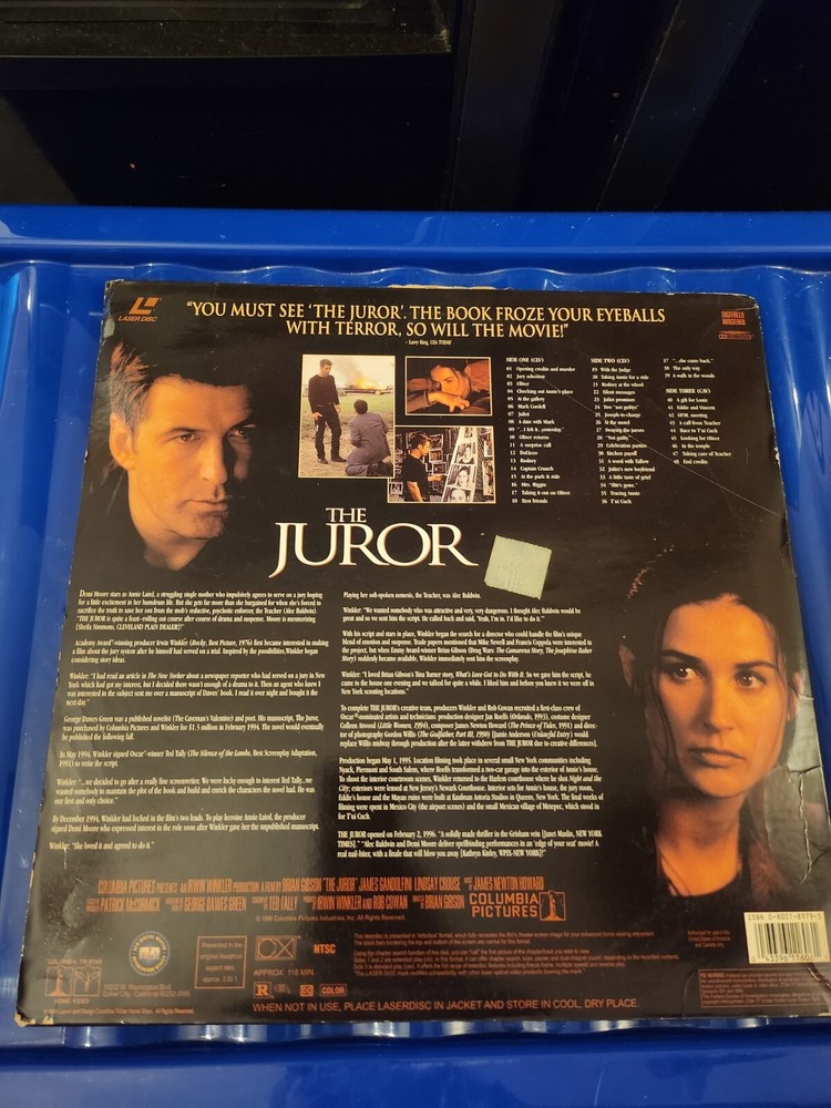 The Juror Laserdisc