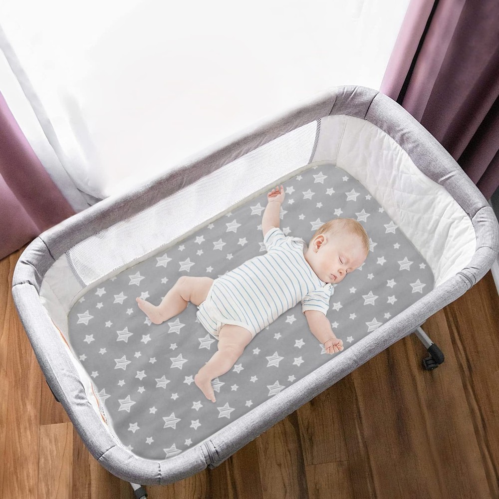 Bedside Sleeper Bassinet Sheets 2-Pack Waterproof for Mika Micky & More
