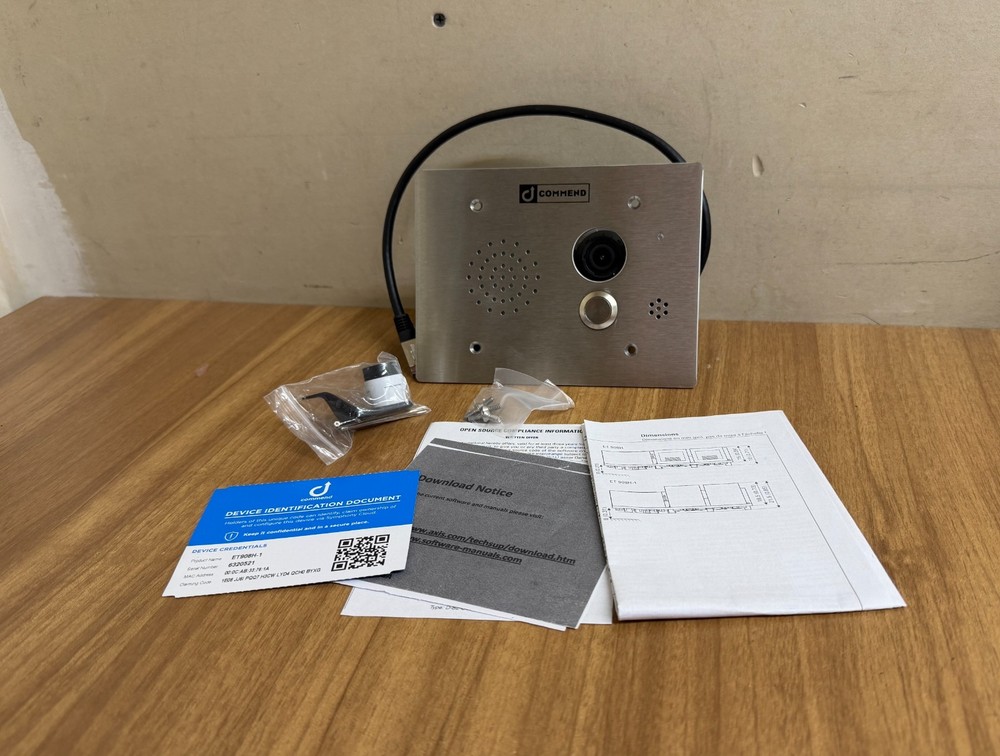 Commend Camera Intercom Panel ES931HCW REV F