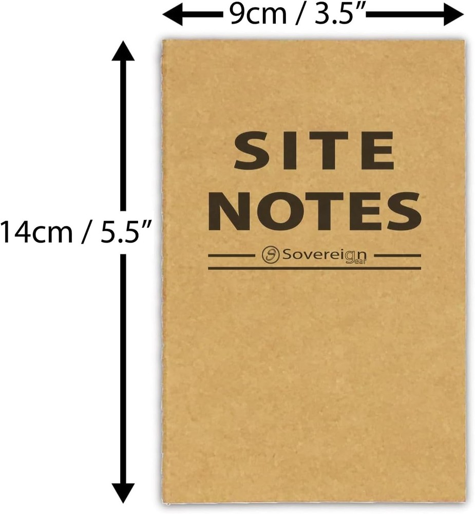 Sovereign-Gear Field Notes Notebooks 5 Pack | Small Field Memo Book Notepad