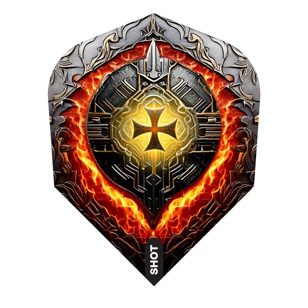 Shot Future Knights Hachette Dart Flight Set Small Standard